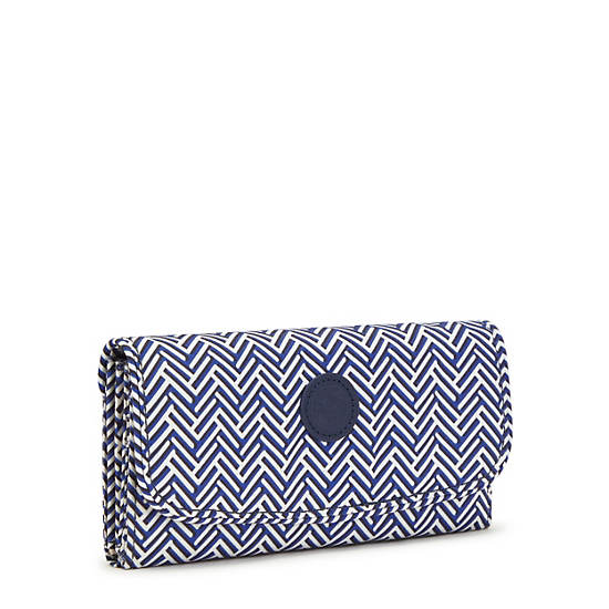 Kipling Money Land Printed Snap Wallet Cüzdan Mavi | TR 1034RV